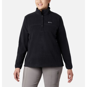Columbia Ženske Puloveri - Benton Springs Half Snap Plus Size Crne | NABM-32650